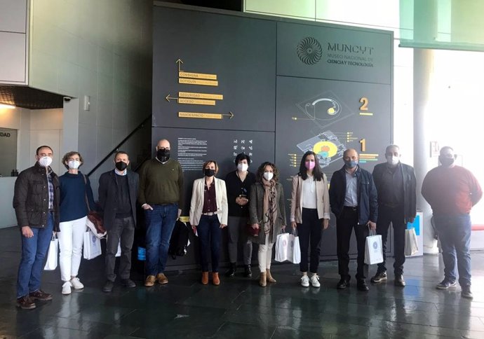 Vista al Museo Nacional de Ciencias y Tecnología en Alcobendas (Madrid).