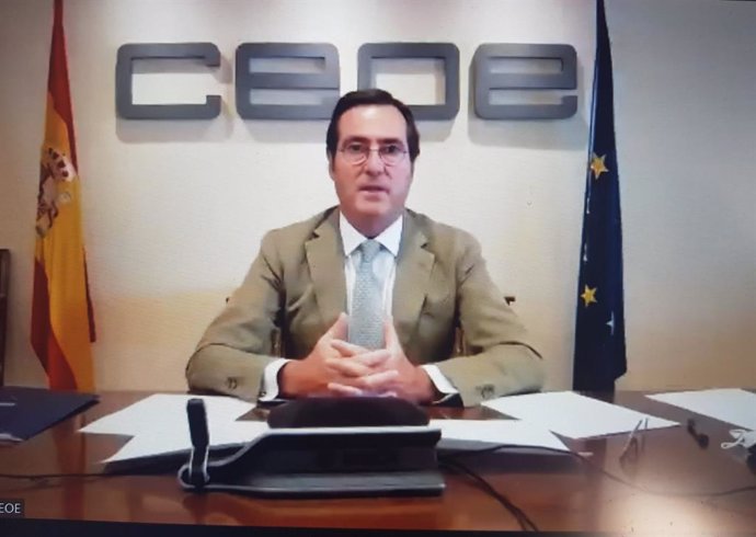 Archivo - Antonio Garamendi, presidente de la CEOE.