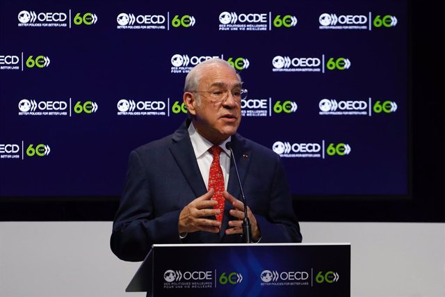 Archivo - El secretario general de la OCDE, Ángel Gurría