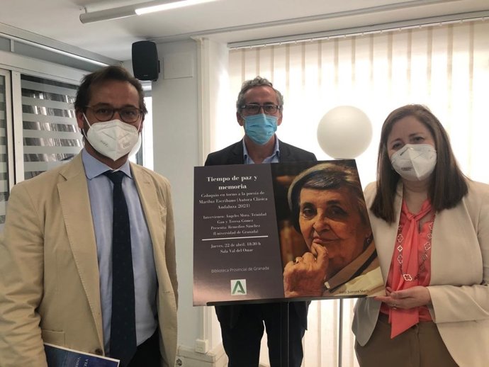 Presentación de un coloquio sobre Mariluz Escribano