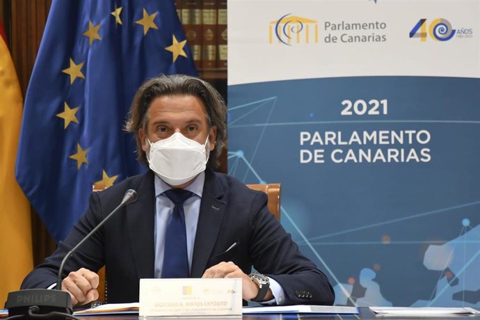 El presidente de la Conferencia de Asambleas Legislativas Regionales de Europa (CALRE) y del Parlamento de Canarias, Gustavo Matos