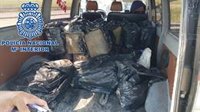 Tres detenidos en Sanlúcar (Cádiz) al interceptar una furgoneta con 659 kilos de hachís