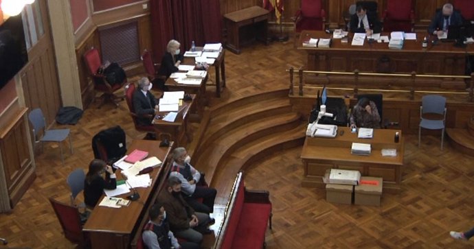 Juicio por la violación y asesinato a una niña de 13 años en Vilanova i la Geltrú (Barcelona) en 2018. En la Audiencia de Barcelona, el 12 de abril de 2021.
