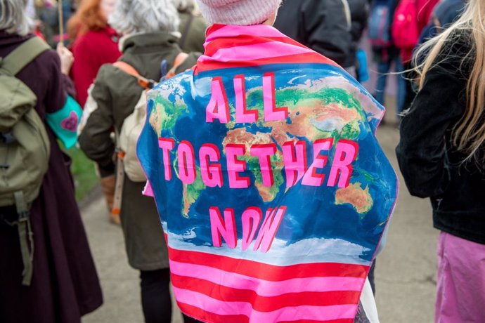 Archivo - Marcha contra el cambio climático en Londres en febrero de 2020