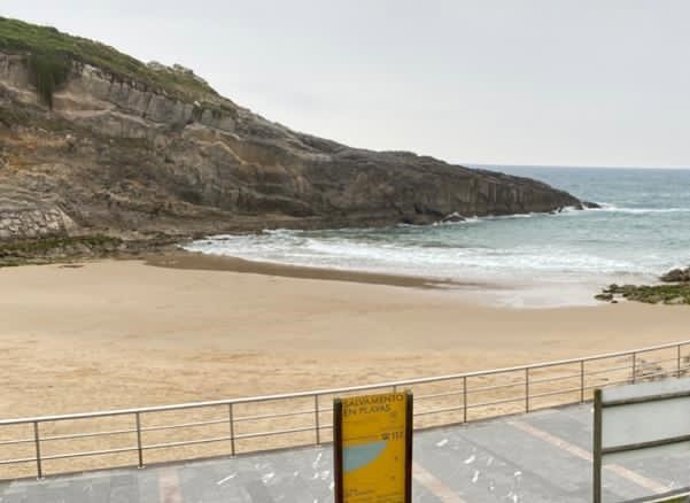 Playa del Sablón, en Llanes