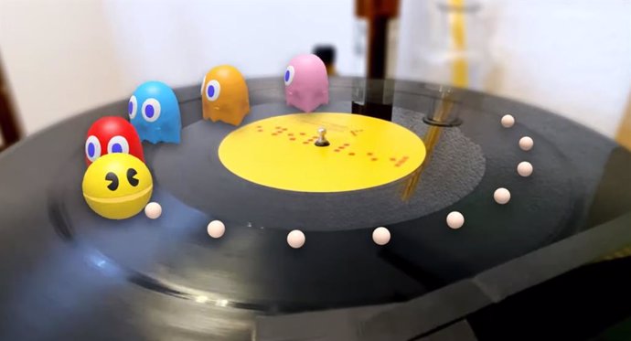 Los personajes de Pac-Man en realidad aumentada