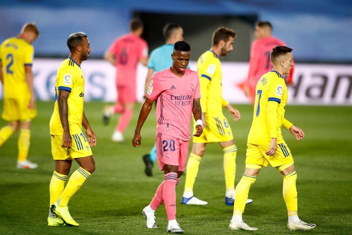 Archivo - Vinícius en el Real Madrid-Cádiz de la primera vuelta