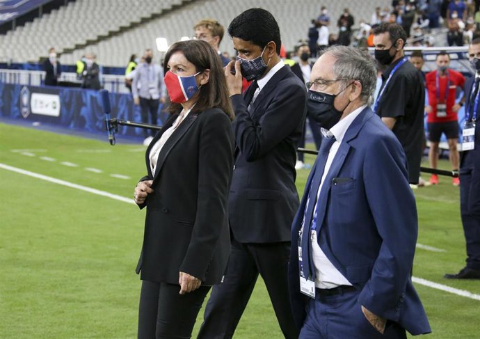 Archivo - Nasser Al Khelaifi tras un partido del PSG