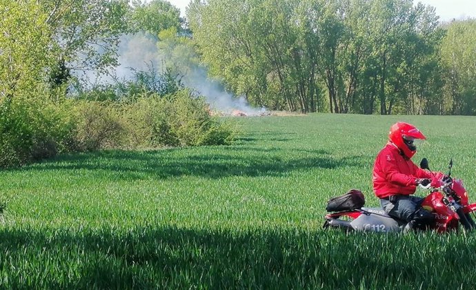 Imagen de una quema no autorizada