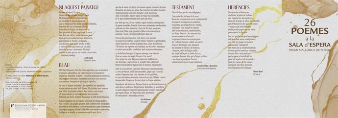 Poemes a la Sala d'Epera, del Consell de Mallorca.