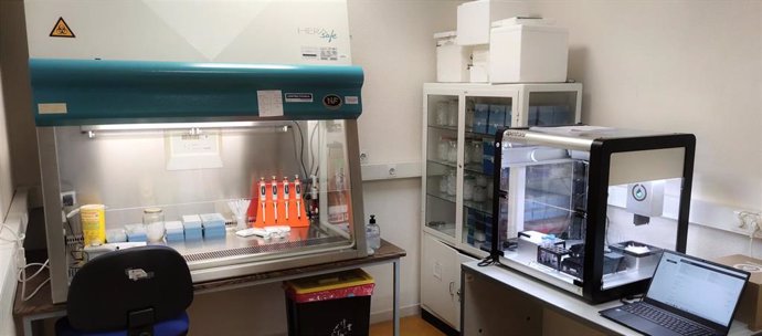 Laboratorio del Centro Nacional de la Gripe, en Valladolid.