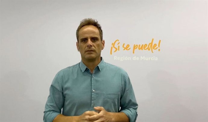 El secretario regional de Organización de Podemos, Ángel Luis Hernández