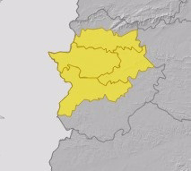 Alerta amarilla por lluvias y tormentas en varias zonas de Extremadura
