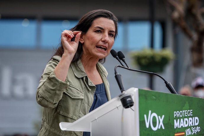 La candidata de Vox a la presidencia de la Comunidad de Madrid, Rocío Monasterio