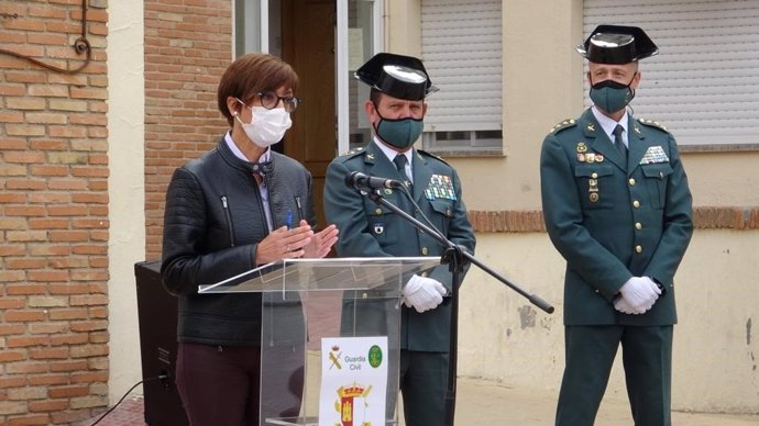 La directora de la Guardia Civil, María Gámez, en Toledo.