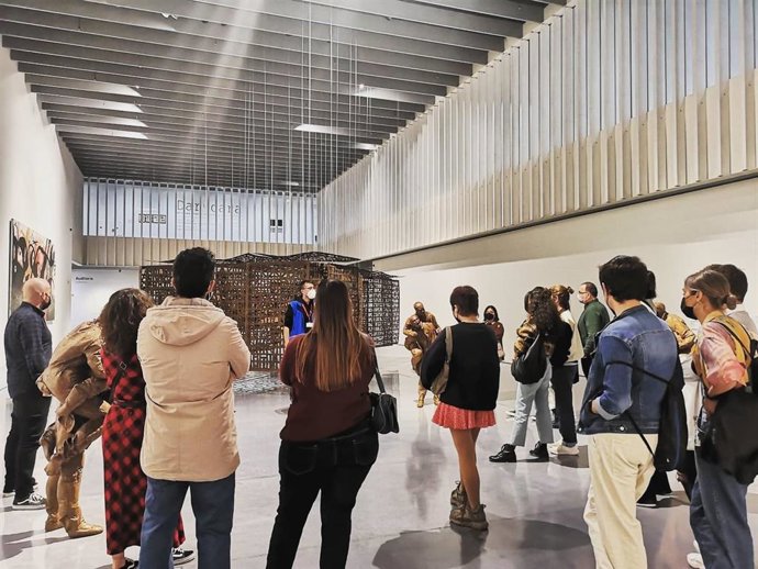 Visitantes en el Centre Pompidou