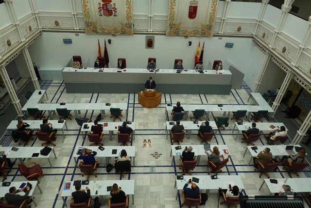 Imagen del pleno en la Asamblea Regional