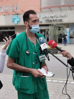 El coordinador de Covid-19 en el Hospital Universitario Arnau de Vilanova de Lleida (HUAV), José Luis Morales.