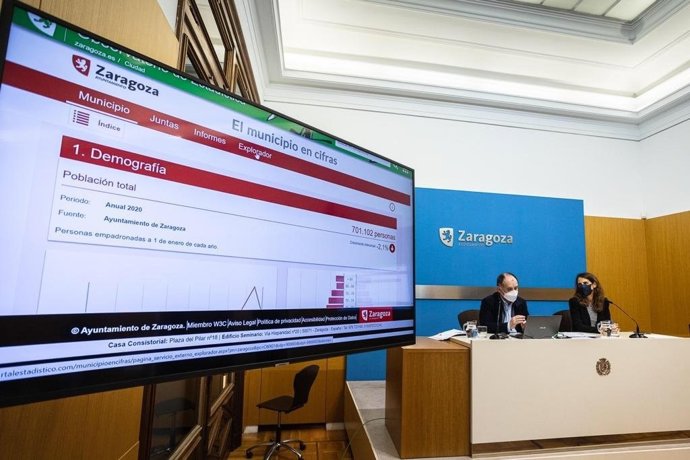 Presentación de las novedades del Observatorio Municipal de Estadística del Ayuntamiento de Zaragoza