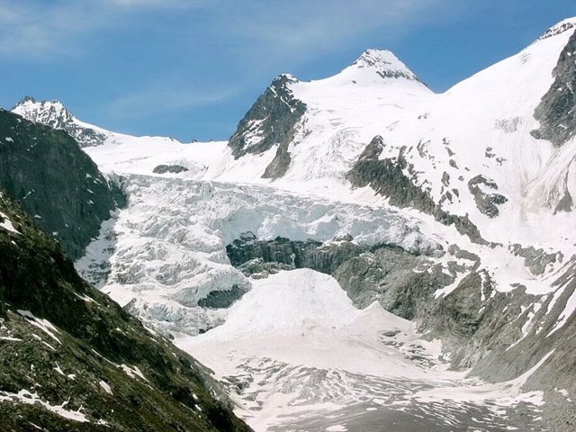 Detalle de deshielo de un glaciar