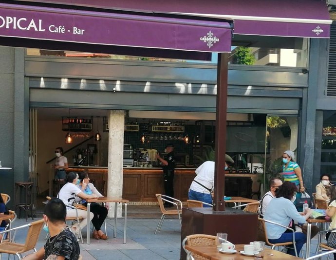 Archivo - Control de terrazas en Talavera