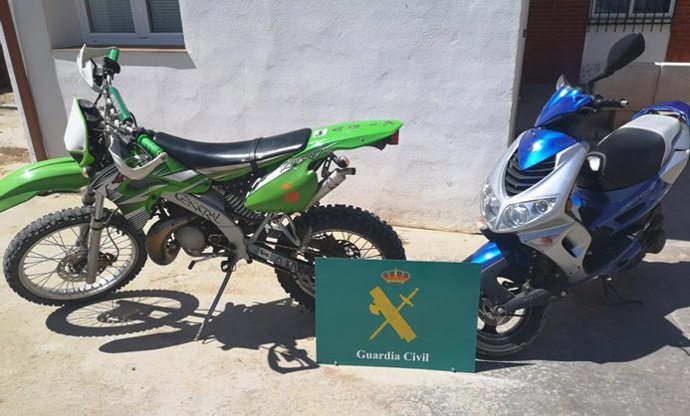 Motos robadas y recuperadas en Consuegra.