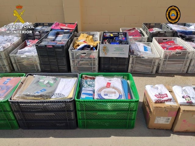 Prendas falsificadas intervenidas