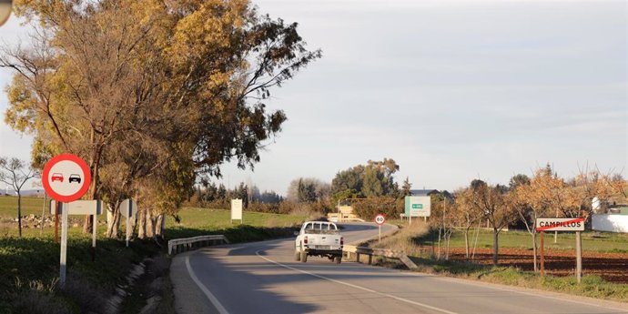 Una carretera de la provincia de Málaga