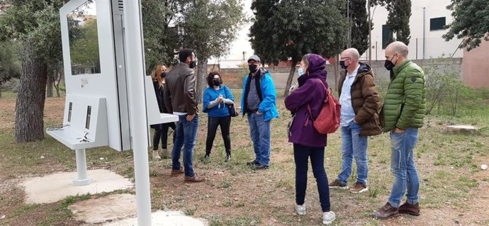 Presentación del nuevo punto de información turístico digital del Consell de Mallorca.