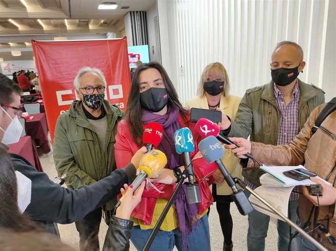 Esther Ávila, secretaria general de la Federación de Servicios a la Ciudadanía de CCOO Extremadura.