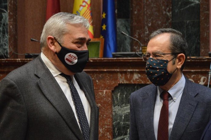 El portavoz parlamentario de Cs, Francisco Álvarez, en la Comisión de Agua de la Asamblea Regional