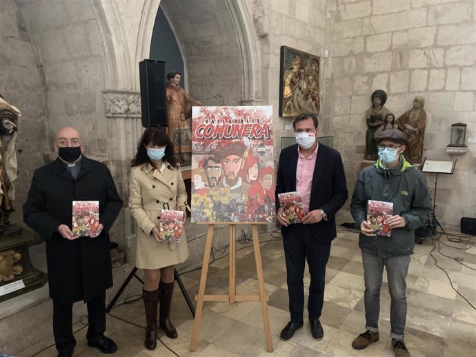 Presentación del cómic 'Valladolid Comunera' en la Capilla de San Llorente de la Catedral.