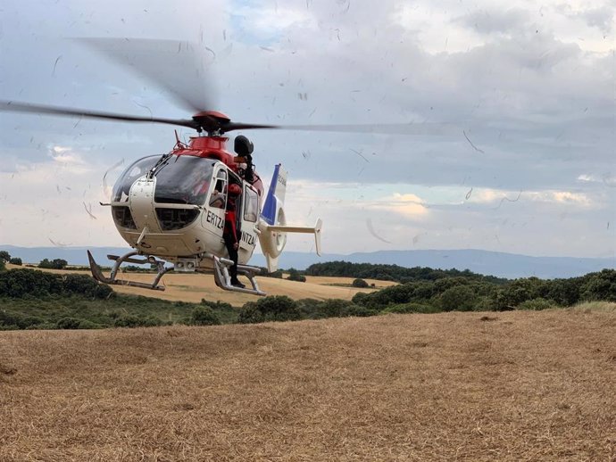 Helicóptero de rescate de la Ertzaintza