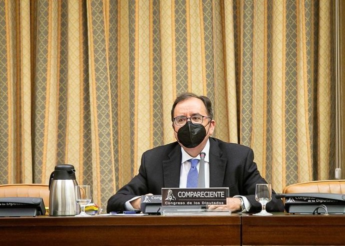El secretario general de Instituciones Penitenciarias, Ángel Luis Ortiz, en su comparecencia en la comisión de Interior en el Congreso