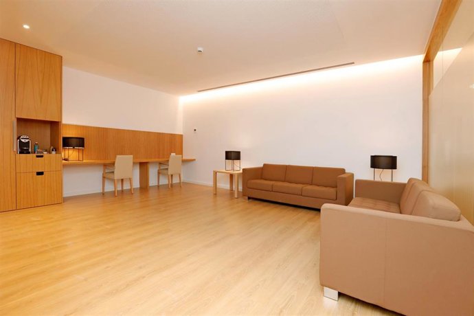 Sala del tanatorio de Manresa (Barcelona)