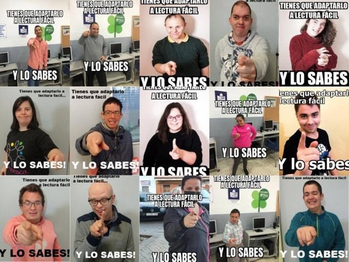 Campaña 'Está claro, lectura fácil', protagonizada por personas con discapacidad intelectual y del desarrollo.