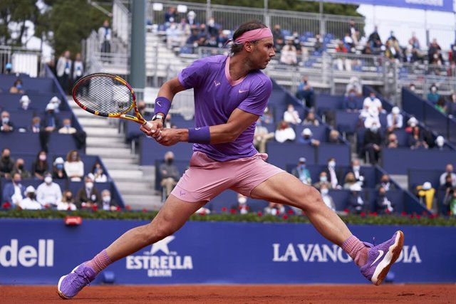 El tenista español Rafa Nadal en su victoria sobre Kei Nishikori en los octavos de final del Barcelona Open Banc Sabadell 2021