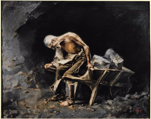 La obra 'El peó' (El peón) estaba desaparecida y se puede visitar en el Palau Güell en el marco de la exposición retrospectiva sobre el artista hasta el 30 de mayo