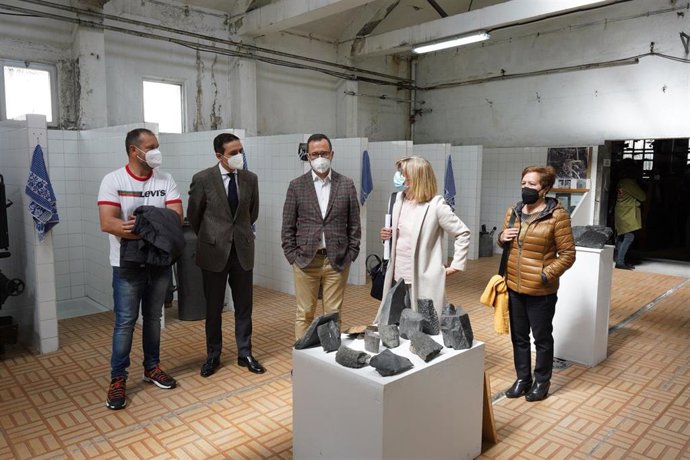 Un momento de la visita.