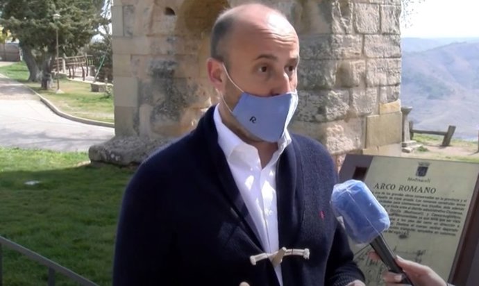 El coordinador de Ciudadanos en Soria, Rubén Morales, en una entrevista.