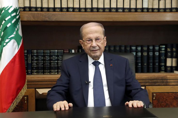 Archivo - El presidente de Líbano, Michel Aoun