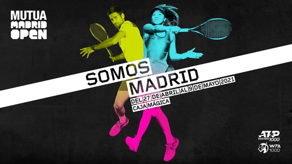 Archivo - Cartel de la campaña de marketing del Mutua Madrid Open para su edición de 2021