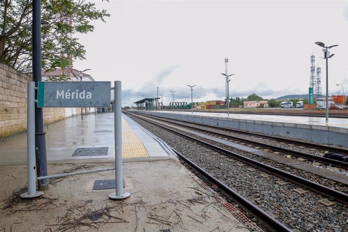 Vías de tren en Mérida
