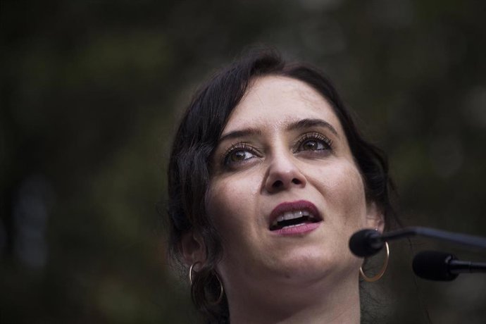 La presidenta de la Comunidad de Madrid y candidata a la reelección, Isabel Díaz Ayuso