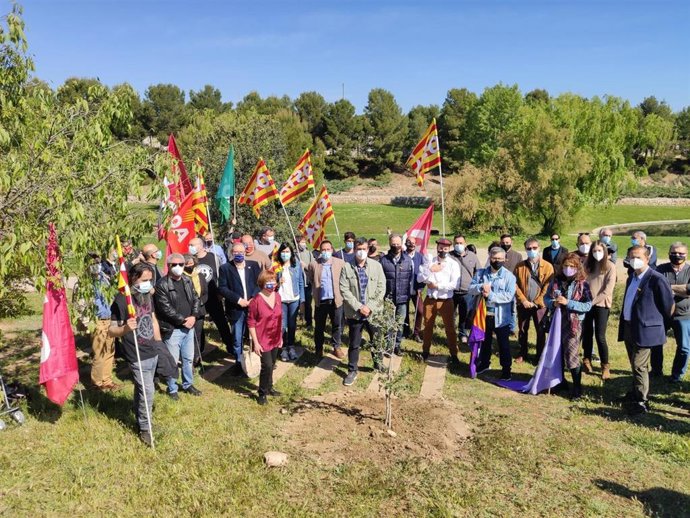 Acto conjunto de once organizaciones con motivo del Día de Aragón