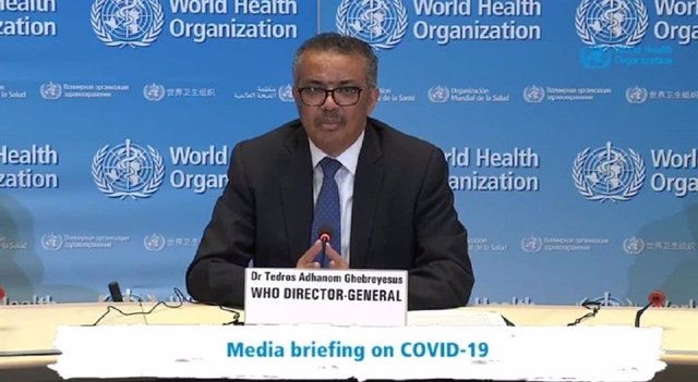 Archivo - El director general de la Organización Mundial de la Salud (OMS), Tedros Adhanom Ghebreyesus, ha destacado la desaceleración de los casos de coronavirus que está ocurriendo en algunos países europeos, como España, Italia, Francia o Alemania.