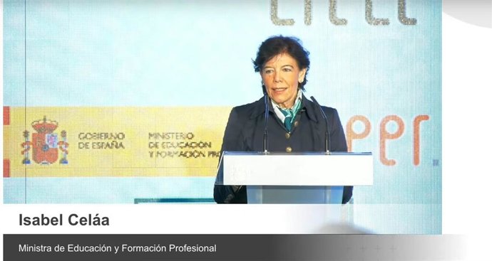 La ministra de Educación y Formación Profesional, Isabel Celaá.