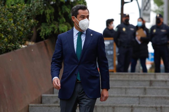 El presidente de la Junta de Andalucía, Juanma Moreno