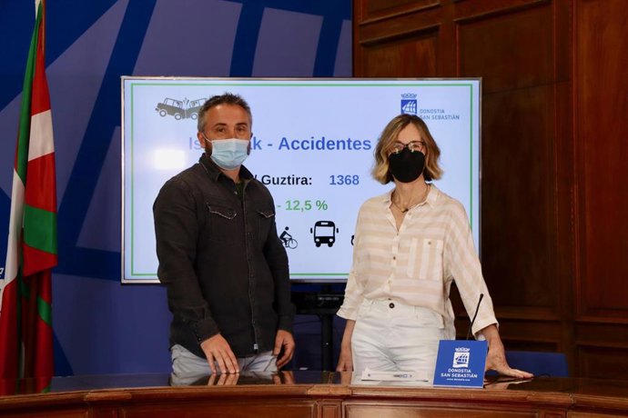 Los concejales donostiarras Martin Ibabe y Pilar Arana