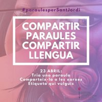 Consellers, instituciones y entidades comparten en las redes sociales su palabra escogida por Sant Jordi